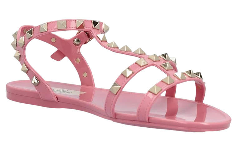 (W) Valentino Rockstud Ankle Strap 'Pink' 圖 3