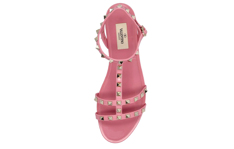 (W) Valentino Rockstud Ankle Strap 'Pink' 圖 5