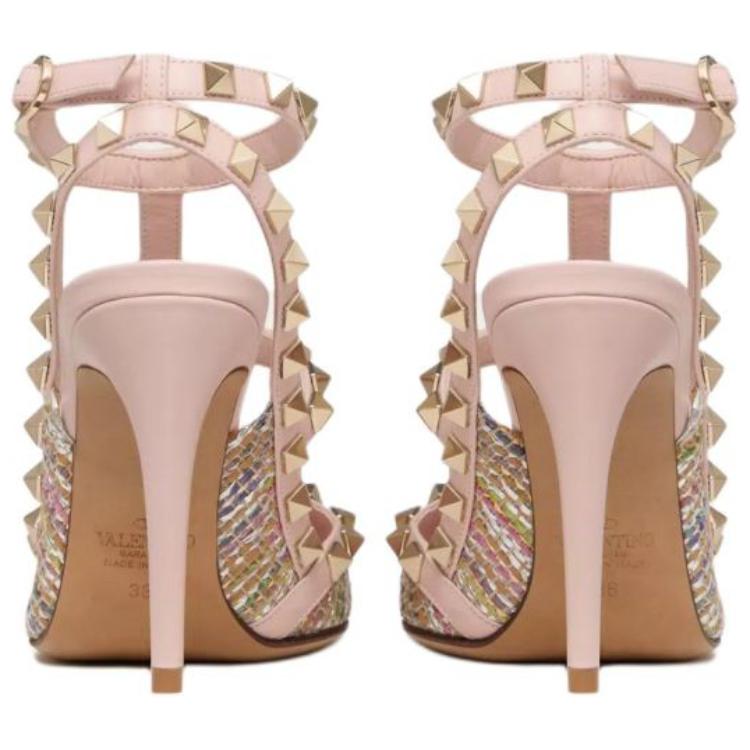 (W) Valentino Rockstud Ankle Strap 'Pink' 圖 5