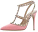 Shop (W) Valentino Rockstud Pump Tali Pergelangan 'Pink' YW2S0393VODYU7