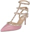 Lookbook (W) Valentino Rockstud Sandal Tapak Buku Lali 'Merah Jambu' VW0S0375VODN22