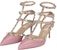 (W) Valentino Rockstud Sandal Tapak Buku Lali 'Merah Jambu' VW0S0375VODN22