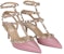 (W) Valentino Rockstud Sandal Tapak Buku Lali 'Merah Jambu' VW0S0375VODN22