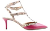 Order (Women) Valentino Rockstud Ankle Strap Sandal 'Red' MW2S0375-VNW-U93