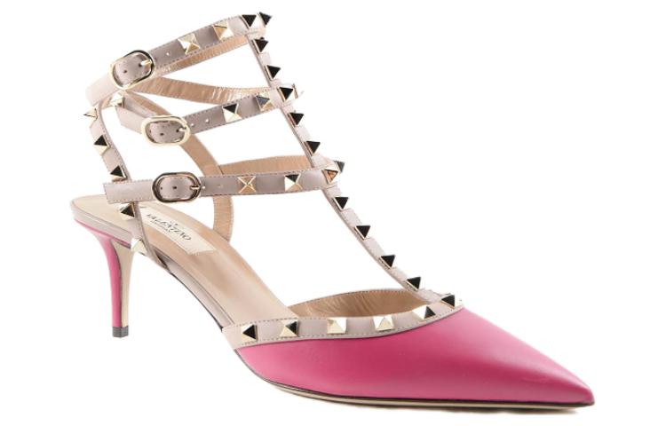 Lookbook (Women) Valentino Rockstud Ankle Strap Sandal 'Red' MW2S0375-VNW-U93