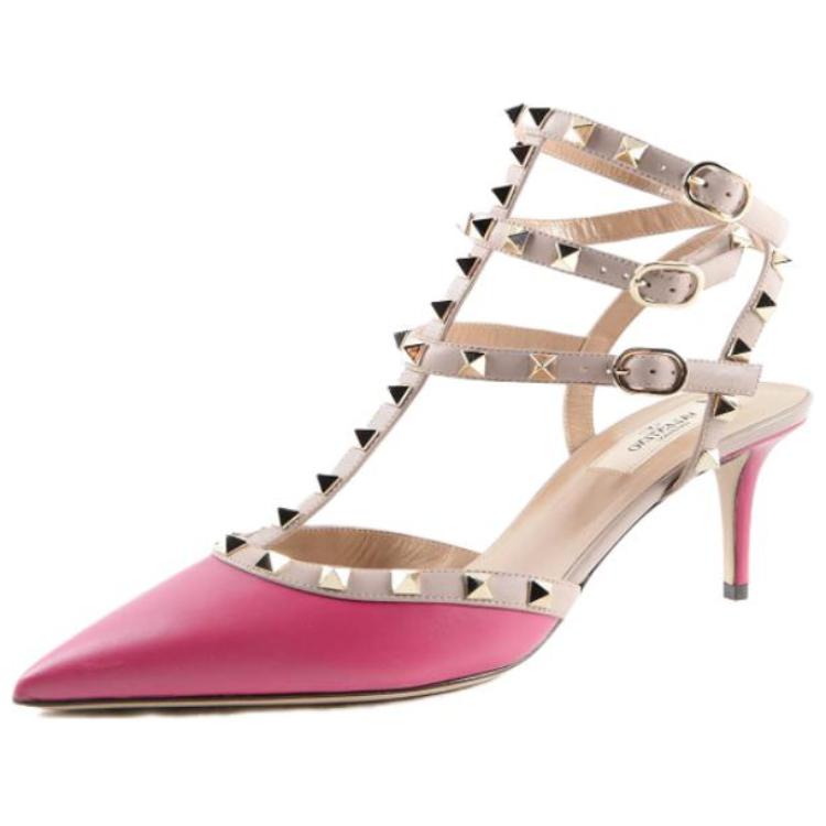Shop (Women) Valentino Rockstud Ankle Strap Sandal 'Red' MW2S0375-VNW-U93