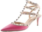 Shop (Women) Valentino Rockstud Ankle Strap Sandal 'Red' MW2S0375-VNW-U93