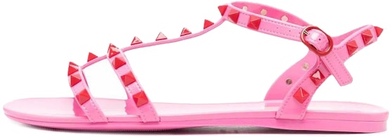 (Women) Valentino Rockstud Ankle Strap Sandals 'Pink' XW2S0H38TPJ245 (Women) Valentino Rockstud Ankle Strap Sandals 'Pink' XW2S0H38TPJ245