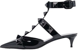 (Women) Valentino Rockstud Ankle Strap Stiletto 'Black' WW2S0CB3IPU0NO (Women) Valentino Rockstud Ankle Strap Stiletto 'Black' WW2S0CB3IPU0NO