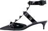 Buy (W) Valentino Rockstud Ankle Strap Stiletto 'Hitam' WW2S0CB3IPU0NO