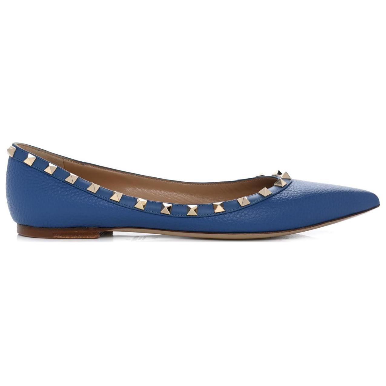 (W) Valentino Rockstud Ballet Flat 'Navy Blue' 圖 2