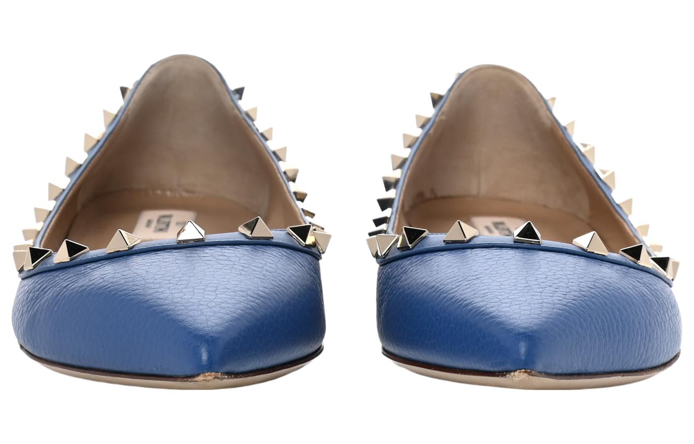 (W) Valentino Rockstud Ballet Flat 'Navy Blue' 圖 4