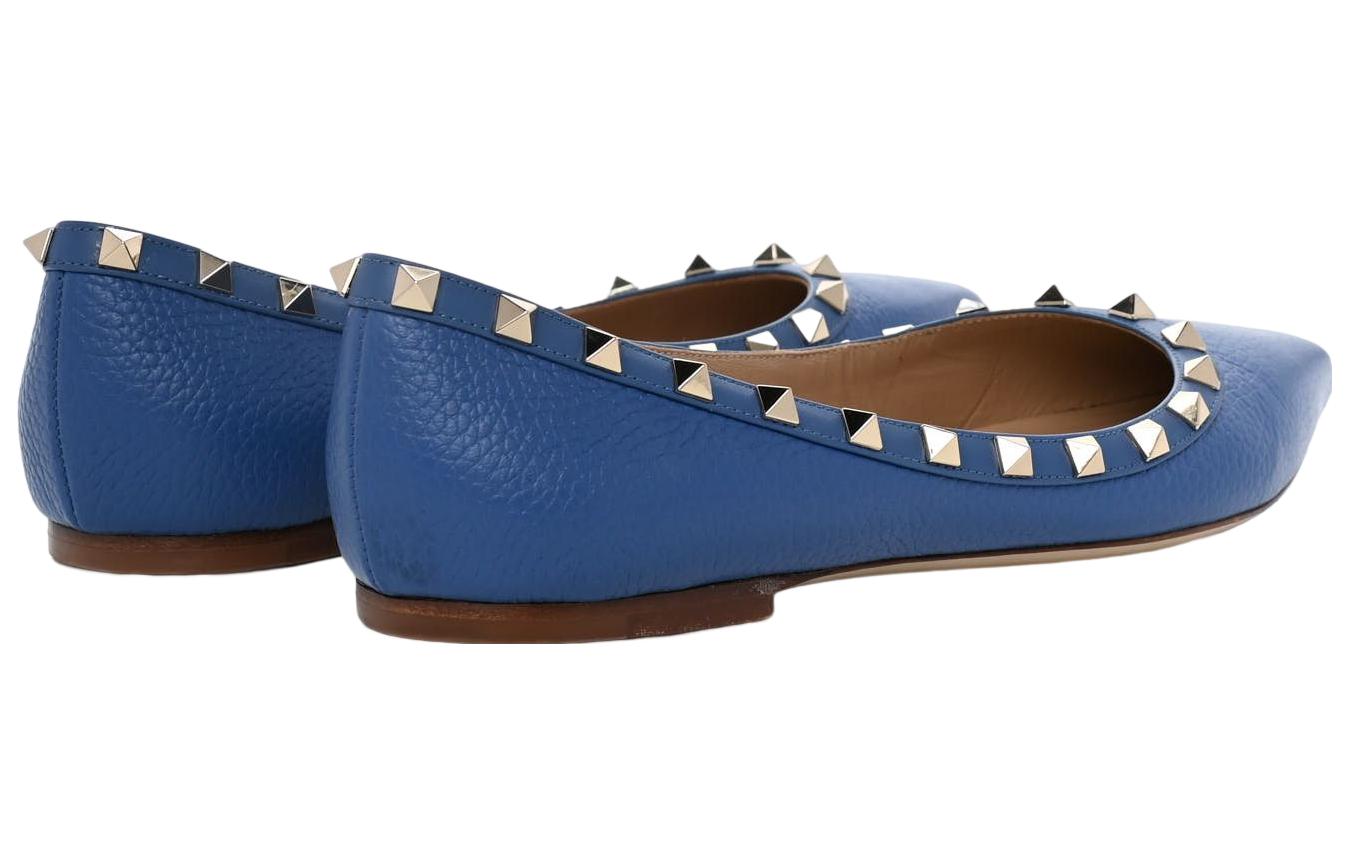 (W) Valentino Rockstud Ballet Flat 'Navy Blue' 圖 5