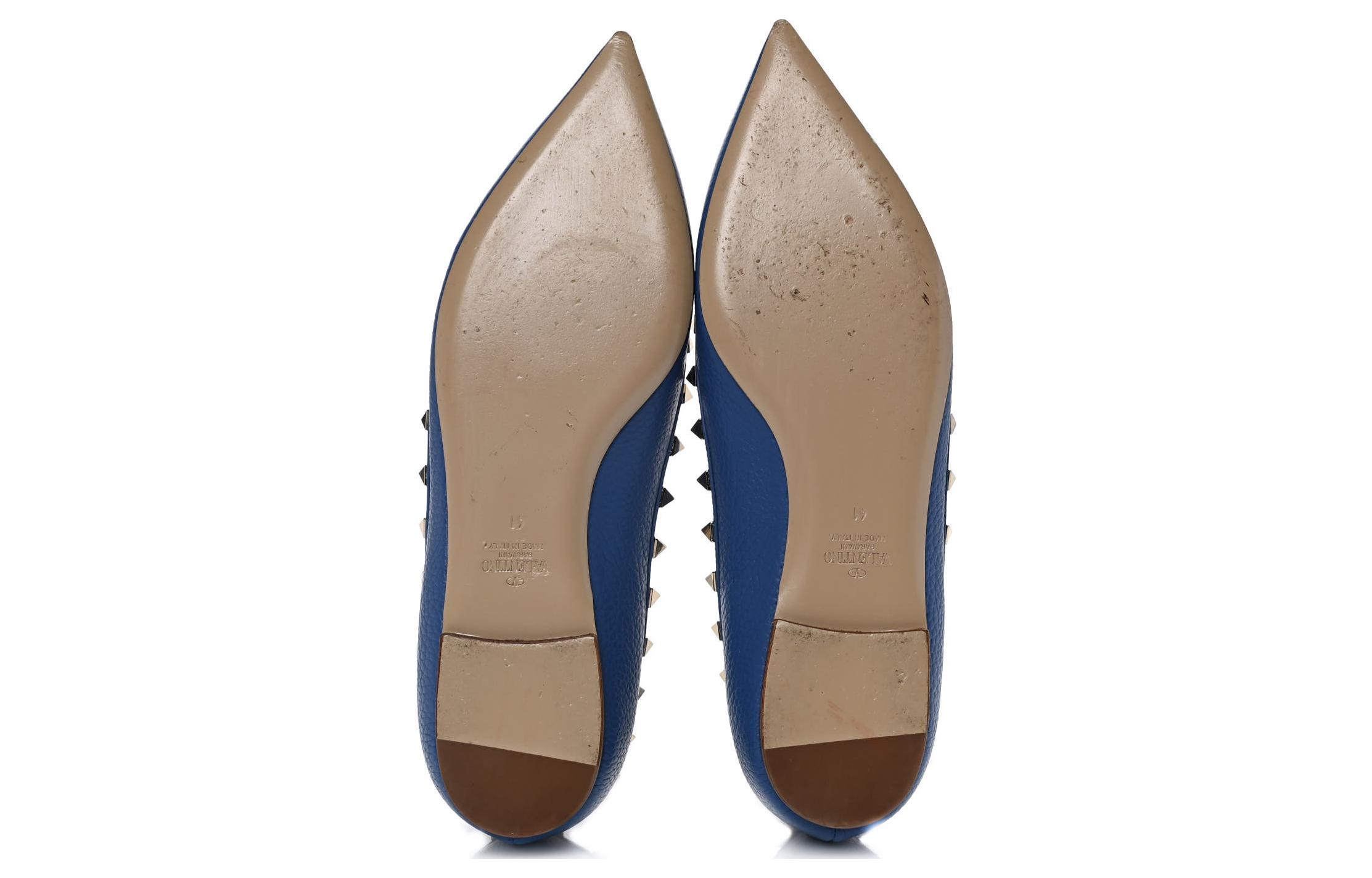 (W) Valentino Rockstud Ballet Flat 'Navy Blue' 圖 6