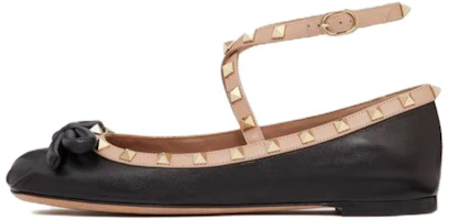 (Women) Valentino Rockstud Black 'Elegant Fashion' 4W2S0HB6XGRN71 (Women) Valentino Rockstud Black 'Elegant Fashion' 4W2S0HB6XGRN71