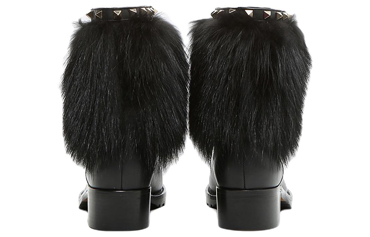 (W) Valentino Rockstud Boots 'Black Moto Stud' 圖 4