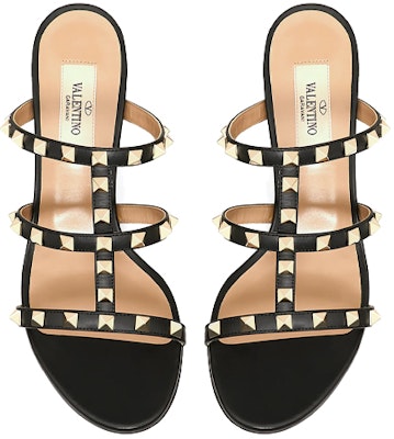 (W) Valentino Rockstud Calfskin 'Sandal Tumit Hitam Studded Terbuka' ZW2S0C47VOD0NO Shop (W) Valentino Rockstud Calfskin 'Sandal Tumit Hitam Studded Terbuka' ZW2S0C47VOD0NO