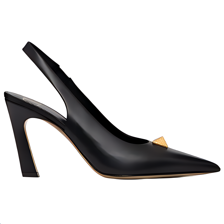 Lookbook (W) Sandal Valentino Rockstud Kulit Anak Sapi 'Hitam' VW2S0BN3GNF0NO