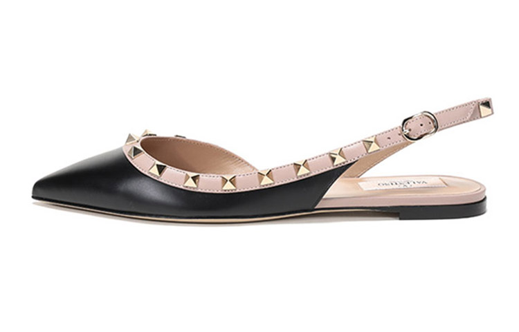 (W) Valentino Rockstud Flat 'Black'
