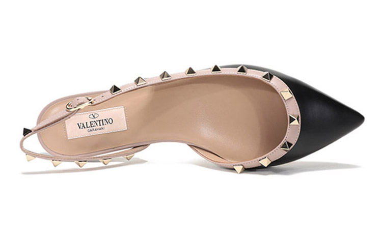(W) Valentino Rockstud Flat 'Black' 圖 5