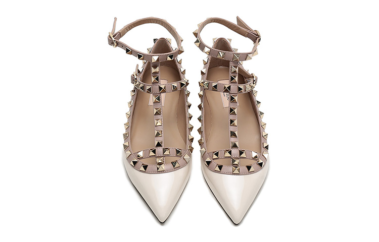 Shop (W) Valentino Rockstud Plano 'Blanco Leche' VW2S0376VNWL62