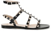 Order (W) Sandalia Plana Valentino Rockstud 'Negra' VW2S0A05VOD0NO