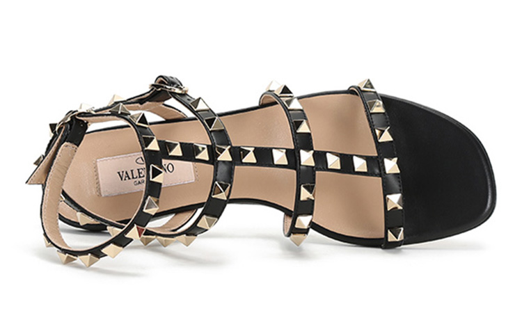 Purchase (W) Sandalia Plana Valentino Rockstud 'Negra' VW2S0A05VOD0NO