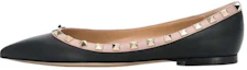 Buy (W) 华伦天奴铆钉平底鞋‘黑色’ TW0S0403VODN91