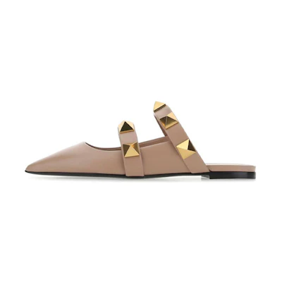 (W) Valentino Rockstud Flats 'Pink'
