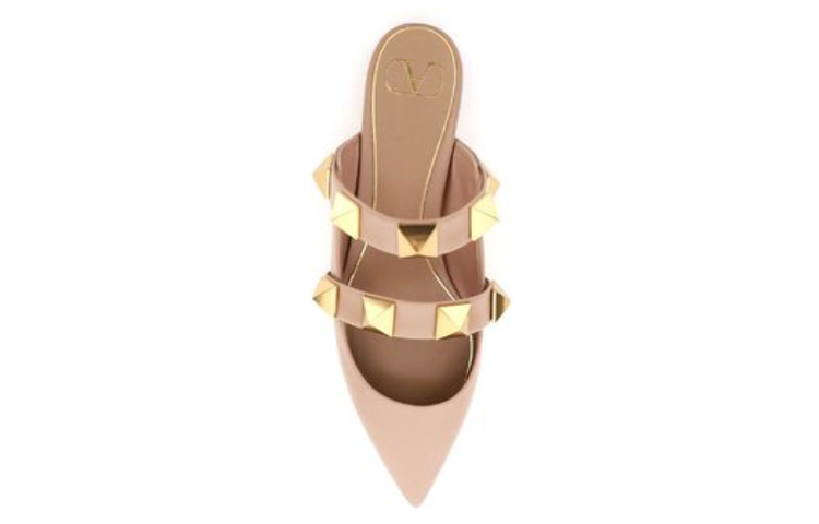 (W) Valentino Rockstud Flats 'Pink' 圖 3