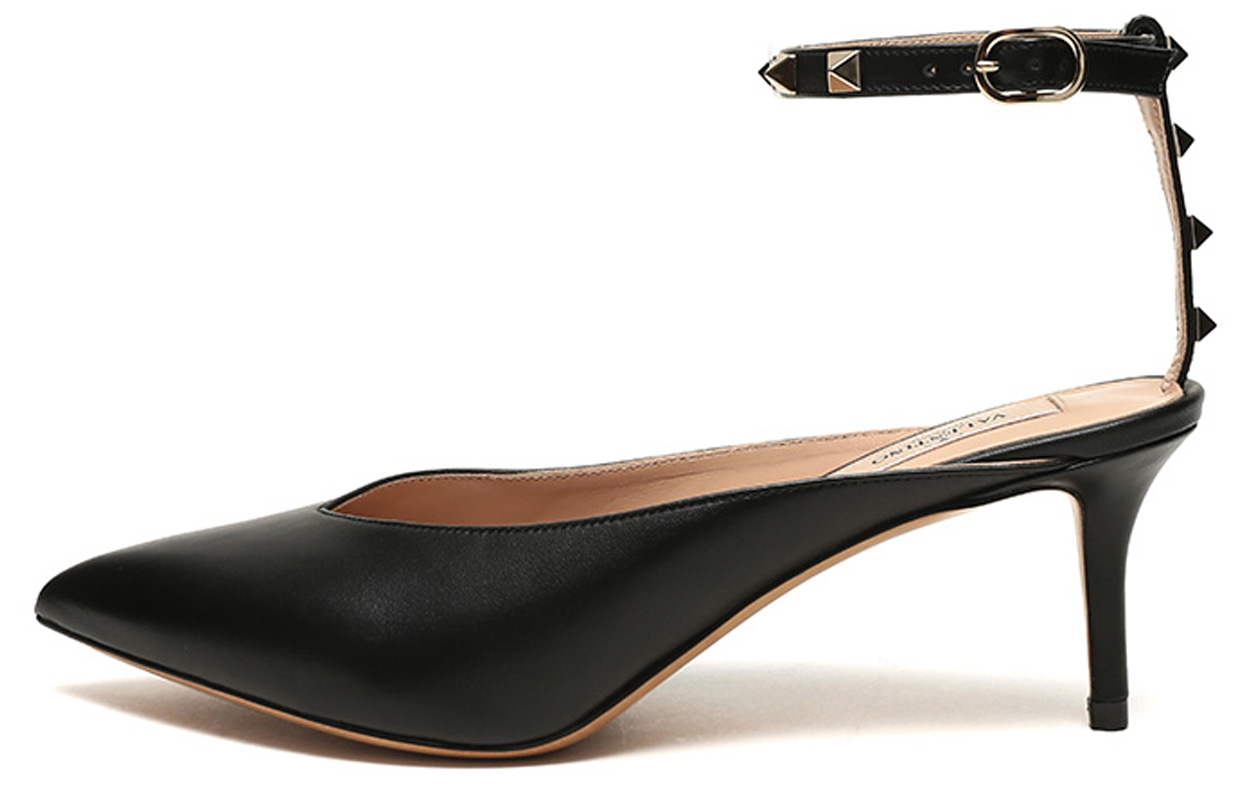 (Women) Valentino Rockstud High-Heel Fashion Sandals 'Black' SW2S0N49VXS0NO