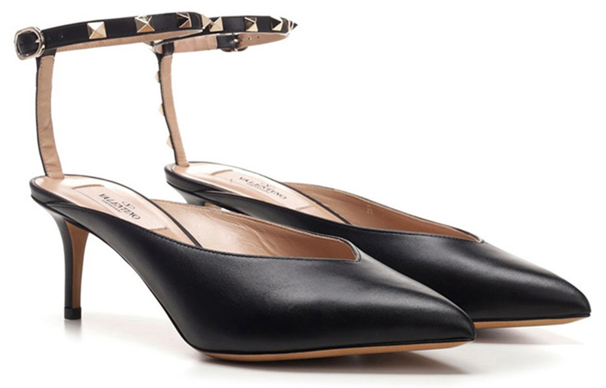 Lookbook (W) ヴァレンティノ ロックスタッド ハイヒール サンダル (黒) SW2S0N49VXS0NO