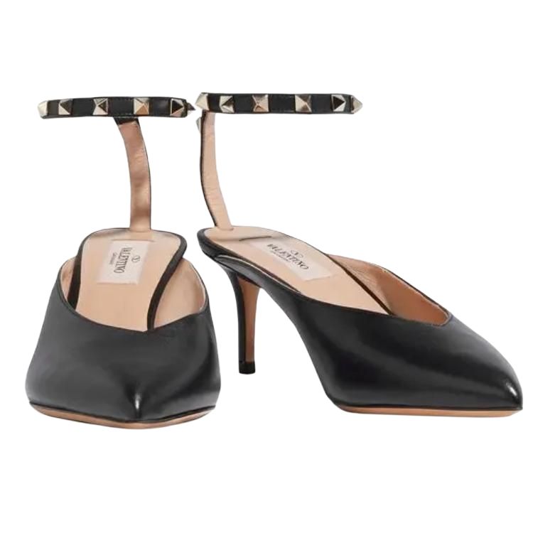 Purchase (Women) Valentino Rockstud High-Heel Fashion Sandals 'Black' SW2S0N49VXS0NO