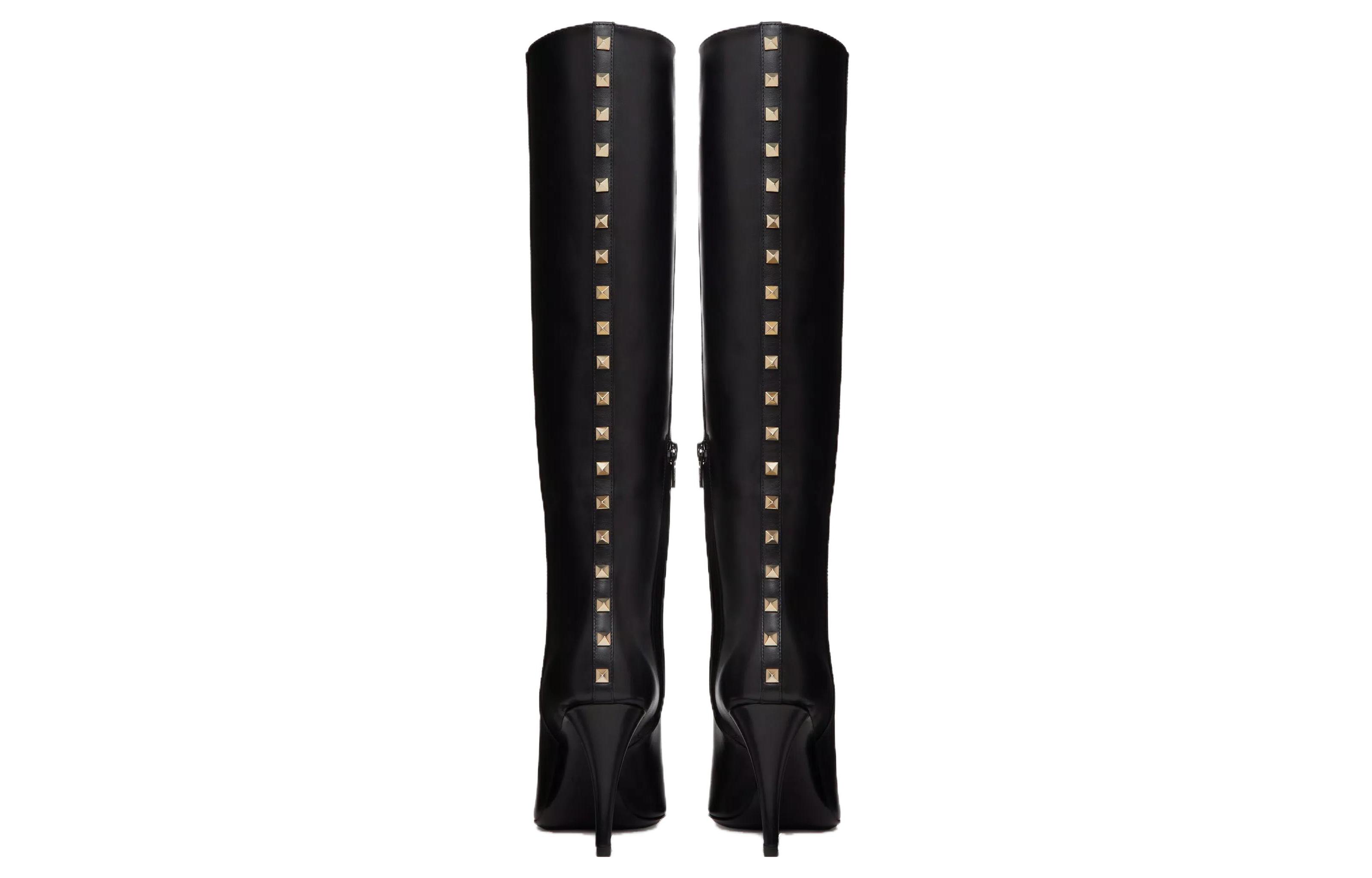 (W) Valentino Rockstud High-Top 'Black' 圖 4