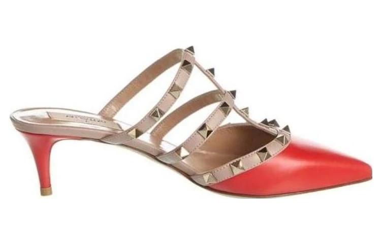 (W) Valentino Rockstud High Heel Sandal 'Red' 圖 2