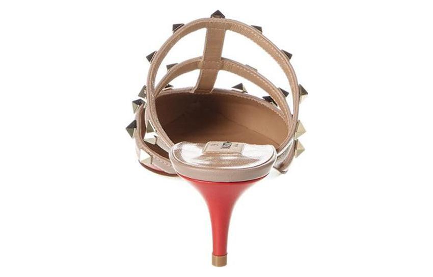 (W) Valentino Rockstud High Heel Sandal 'Red' 圖 4