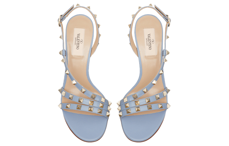 (W) Valentino Rockstud High Heel Sandals 'Blue' 圖 3