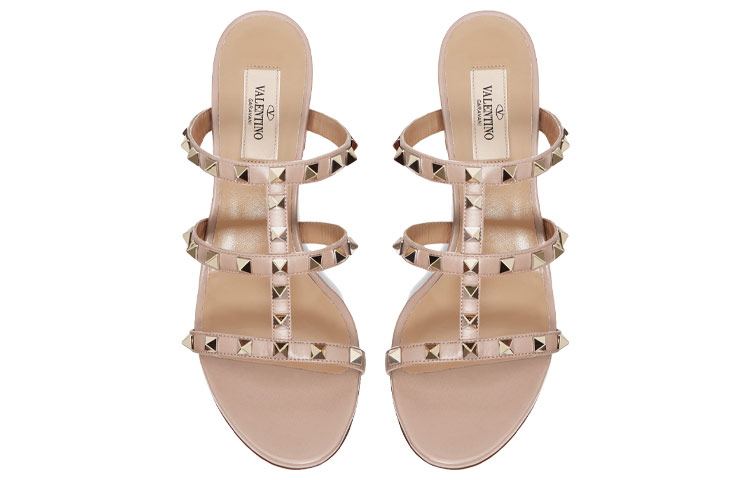 Shop (W) Sandal Hak Tinggi Valentino Rockstud 'Pink' ZW2S0C47VODP45