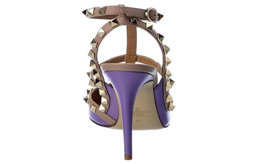 (W) Valentino Rockstud High Heels 'Elegant Purple' 圖 4