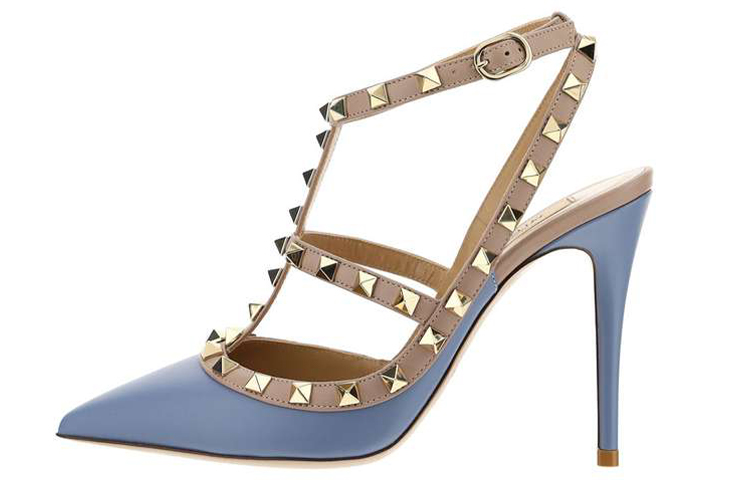 (W) Valentino Rockstud High Heels 'Elegant Retro Blue'