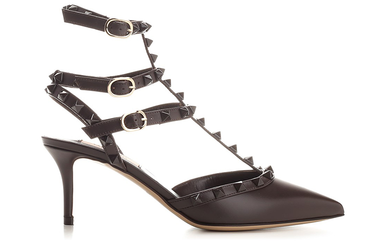 (W) Valentino Rockstud High Heels 'Matte Brown Studded' 圖 2