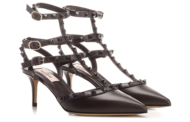 (W) Valentino Rockstud High Heels 'Matte Brown Studded' 圖 3
