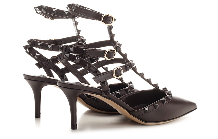 (W) Valentino Rockstud High Heels 'Matte Brown Studded' 圖 5
