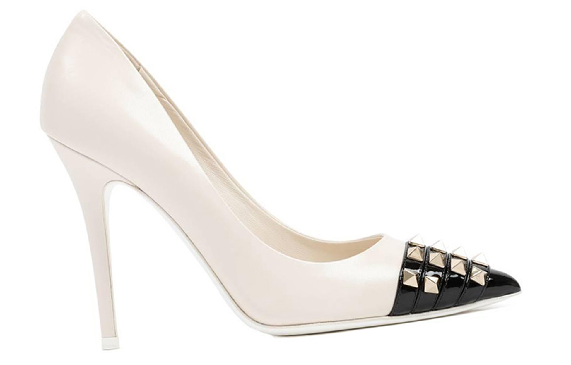 (W) Valentino Rockstud High Heels 'White' 圖 2