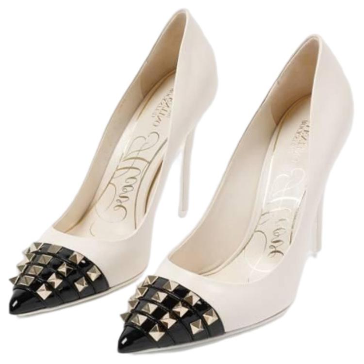 (W) Valentino Rockstud High Heels 'White' 圖 4