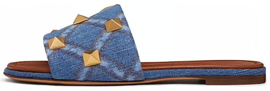 (W) Valentino Rockstud Sandal Kulit 'Biru' XW0S0BK4UFD097 Buy (W) Valentino Rockstud Sandal Kulit 'Biru' XW0S0BK4UFD097