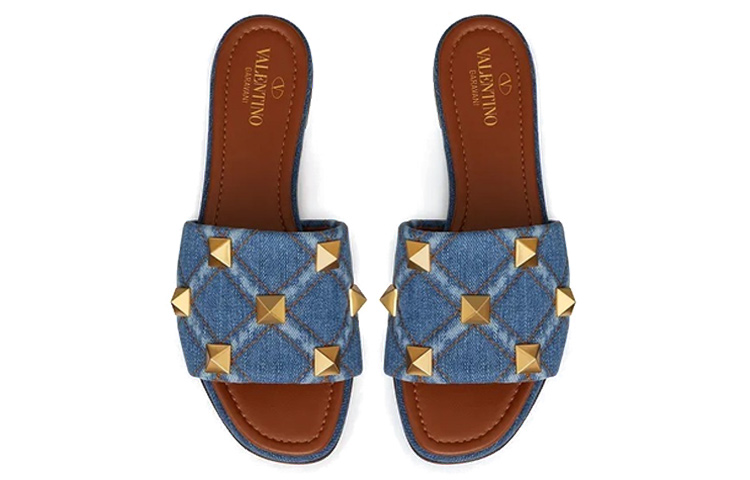 Lookbook (W) Sandal Kulit Valentino Rockstud 'Biru' XW0S0BK4UFD097