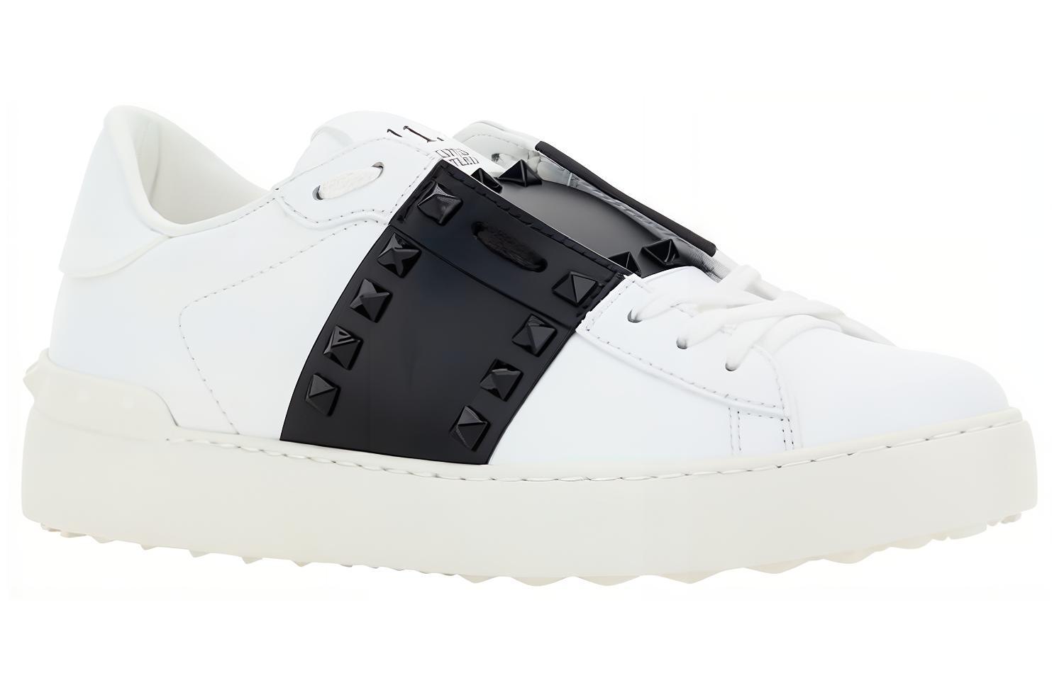 (W) Valentino Rockstud Low-Top 'Black and White' 圖 3