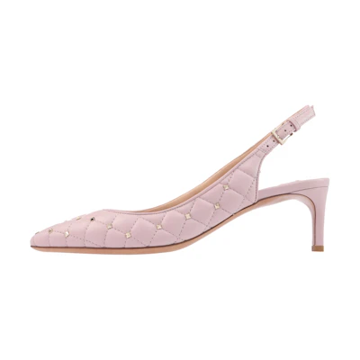 (W) Valentino Rockstud Mid-Heel 'Pink'