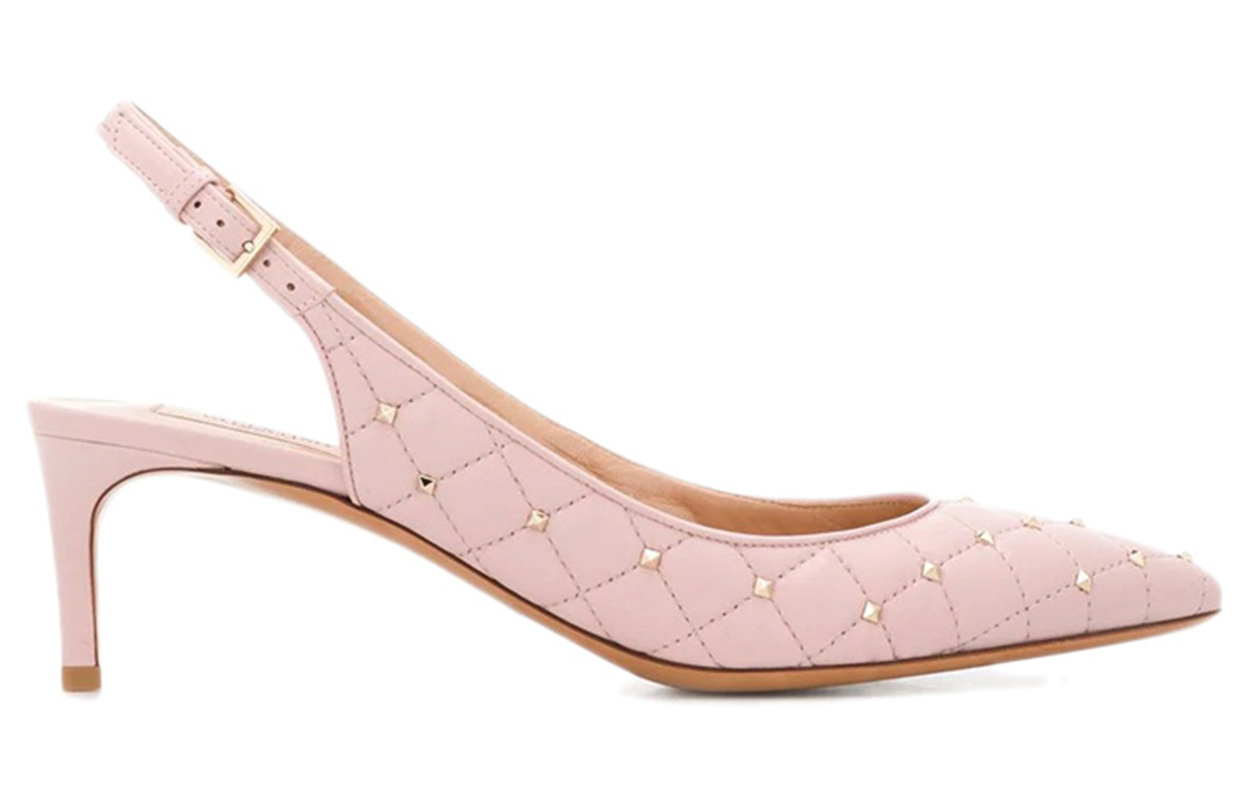 (W) Valentino Rockstud Mid-Heel 'Pink' 圖 2